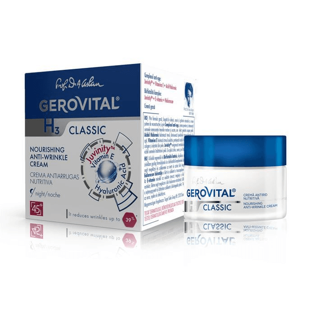 Gerovital Classic - Voedende anti-rimpel nachtcrème hyaluronzuur (nacht I 45+)